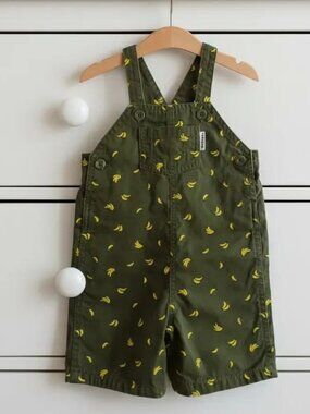 Carter's Banana Print Shortalls 18 Months